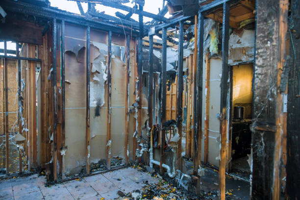 Professional Emergency Fire Cleanup technician working in Morgan City, LA